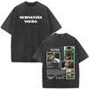 Singer SEBASTIAN YATRA Entre Tanta Gente Tour  Print T Shirt Unisex Cotton Casual Vintage Washed Oversized Tshirts Streetwear