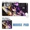 New Design Japanese Anime Overlord Skull Ainz Ooal Gown Albedo Sexy Girls Black Mouse Pad Mousepad XXL Keyboard Desk Mat