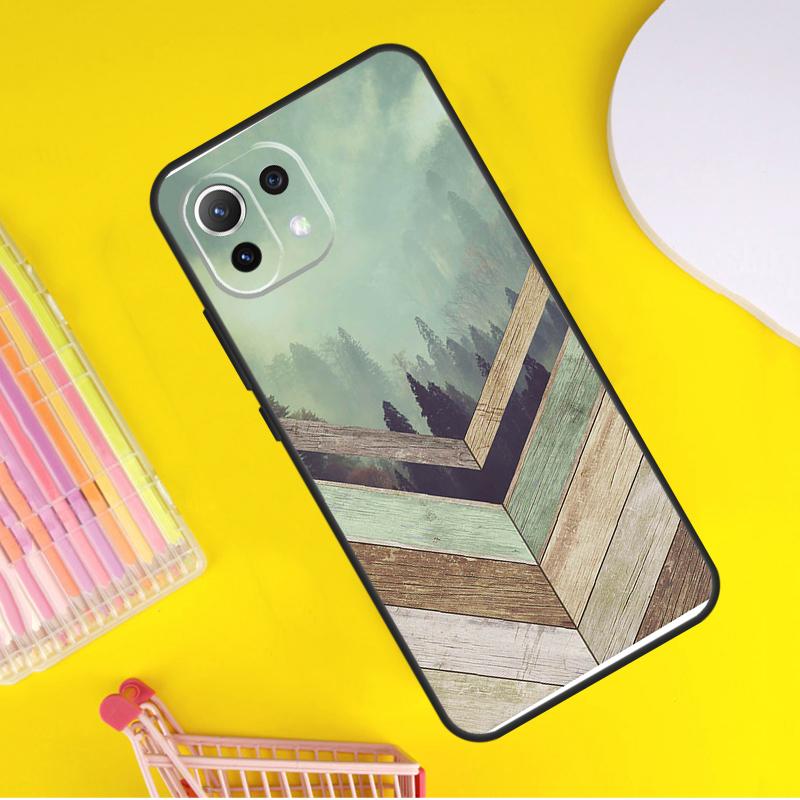 

Forest Geometry Wood Nature Cover For Xiaomi 14 Ultra 13 11T 12T 13T 14T Pro POCO X7 X6 Pro X3 X5 F3 F5 M6 F6 Pro Case Xiaomi 13