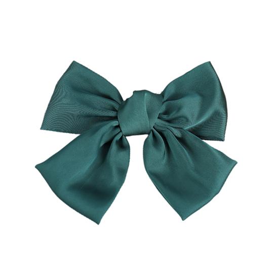 Sweet Women Girls Solid Color Large Bowknot Hairpin Hair Clip Headwear Accessory