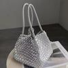 Knitted Bags, Small Niche Vegetable Baskets, Exquisite Handbags, Bucket Bag