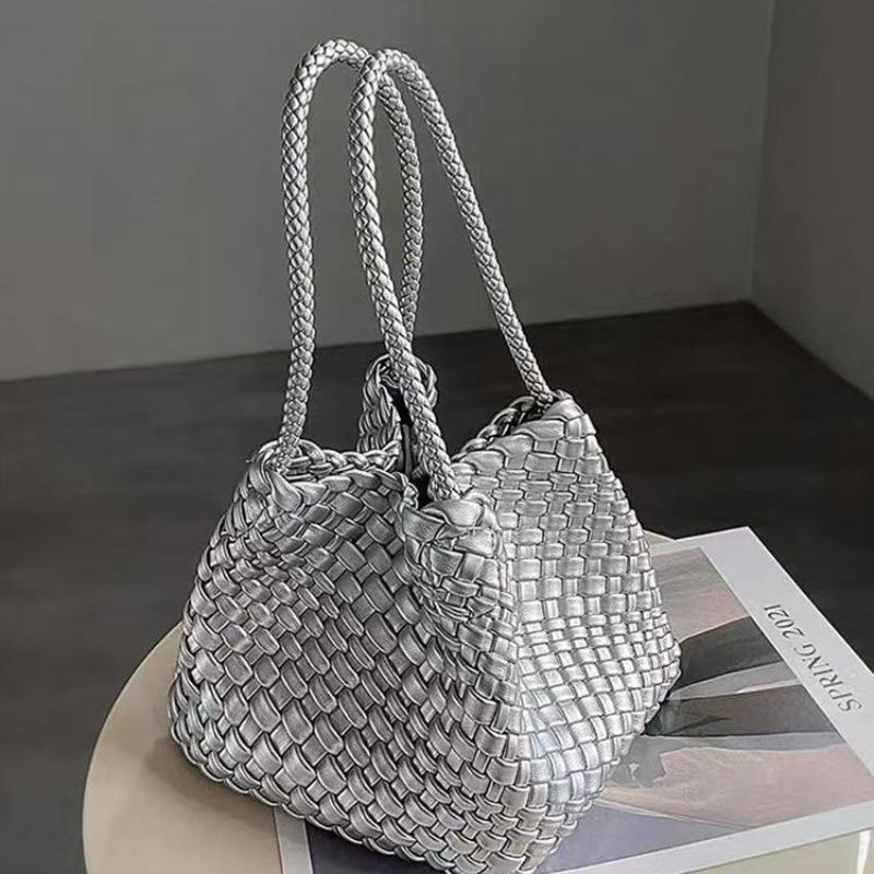 Knitted Bags, Small Niche Vegetable Baskets, Exquisite Handbags, Bucket Bag