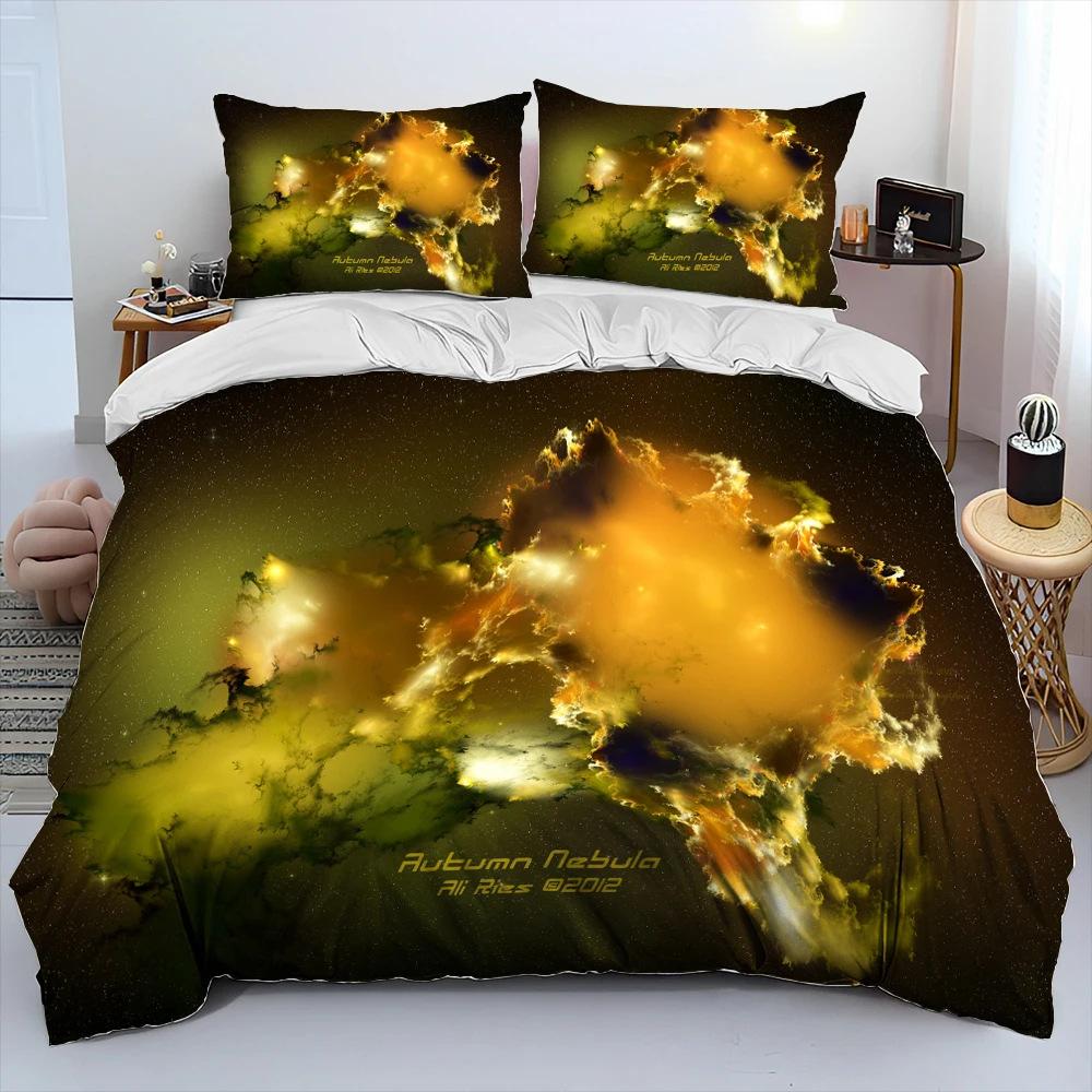 Digital Printing Three-Piece Universe Printing Bedding Home Textile Bedding
