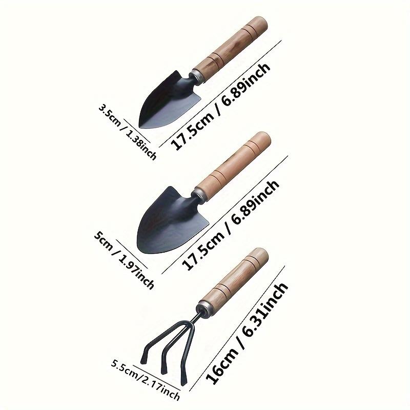 3pcs/set, Garden Tool Set Rake Tip Shovel Large Gardening Mini Succulent Plant Loose Soil Flower Shovel