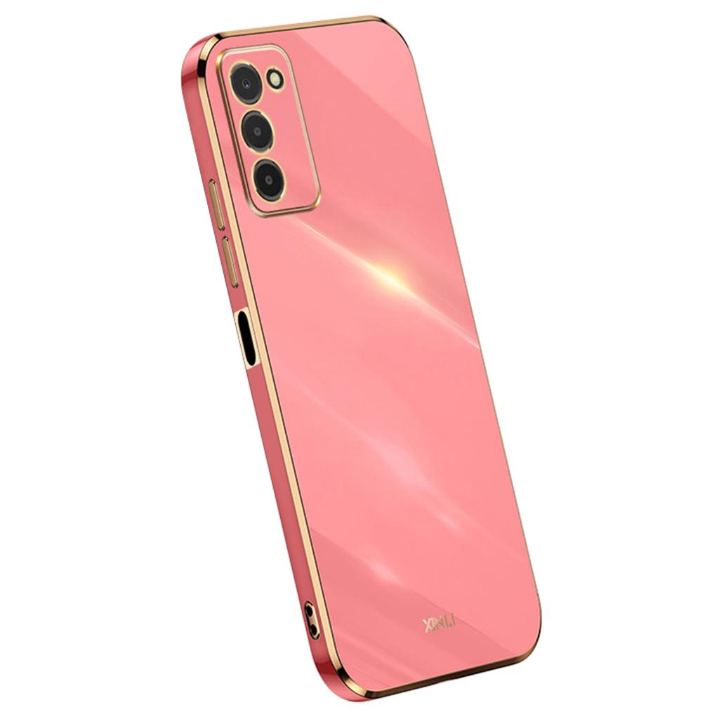 XINLI TPU Phone Cover for Samsung Galaxy A03s (164.2 X 75.9 X 9.1mm),Electroplating Anti-shock Mobile Phone Case