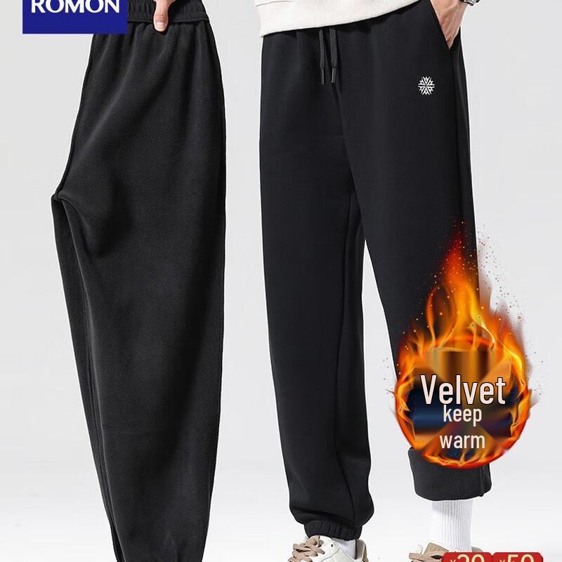 

Мужские спортивные штаны-джоггеры Romon с флисовой подкладкой S