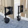 Adjustable Spring Gate Support Wheel Fence Door Roller Slider Spring Loaded Gate Caster Door Hardware Easy To Install