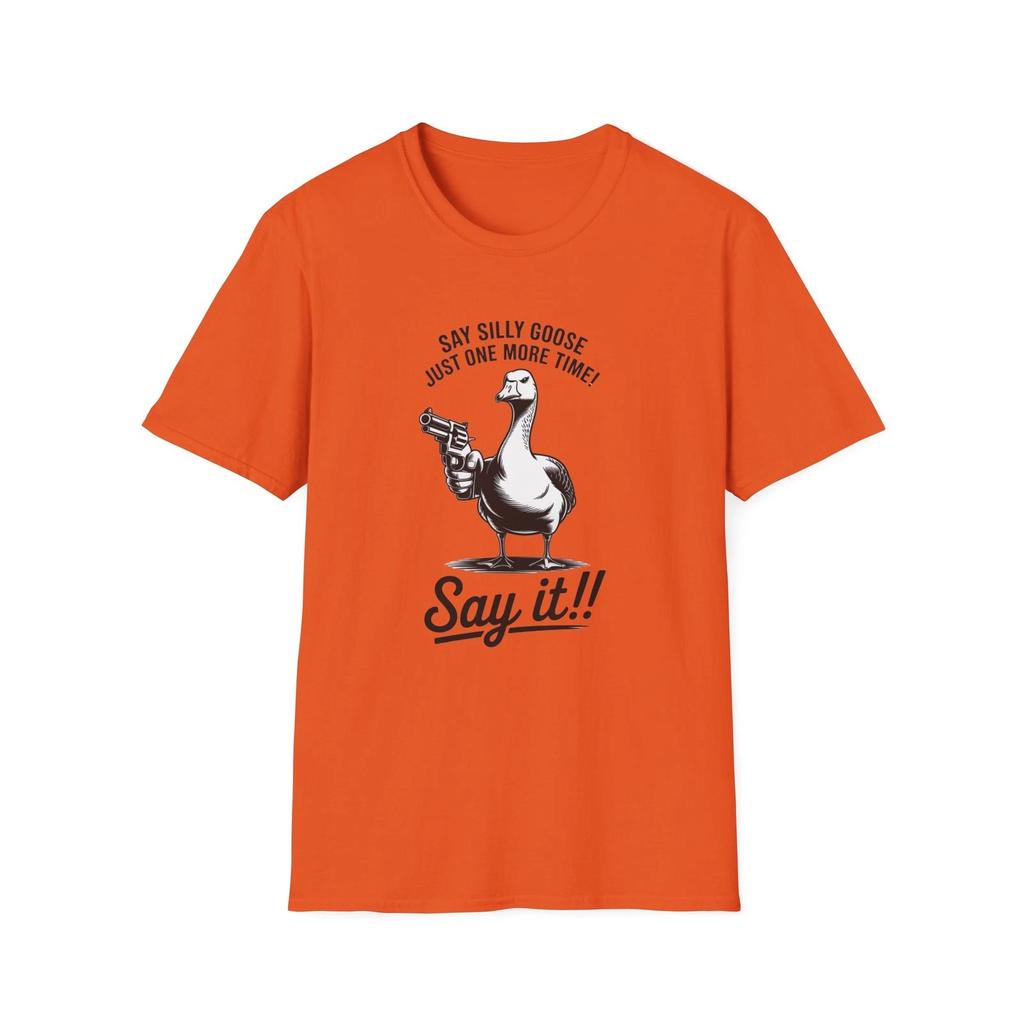 Lustiges albernes Gänse-T-Shirt - Unisex, Geschenk für Freunde, Humor-Oberteil,