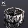 31MM Kräftiges Herrenarmband Punk 316L Edelstahl Poliert Dicke Armbänder Quadratische Gliederkette Trendschmuck Kubanische Charms