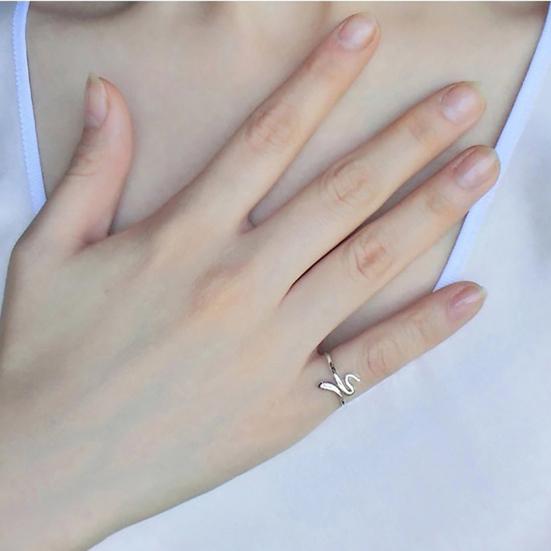 Modischer Schlangenform-Öffnungs-Fingerring, verstellbar, für Damen, Schmuck, Party-Geschenk