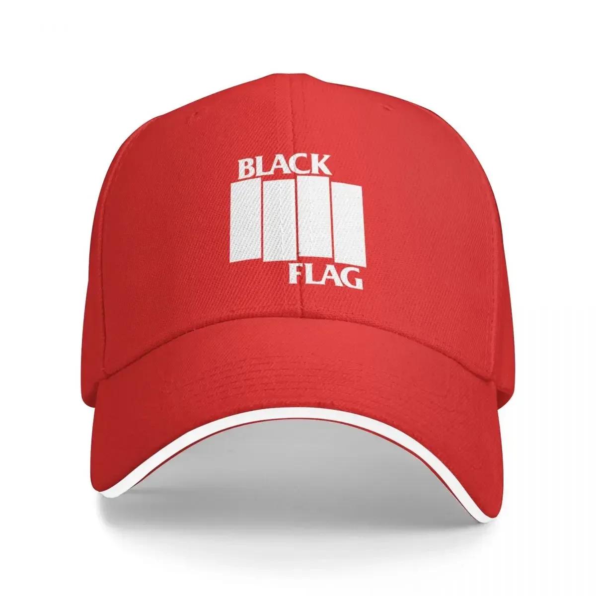 Black Flag Logo Baseball Cap Adult Sport Sun Caps Hat Adjustable Polyester Sun Caps Wholesale New Cap One Size