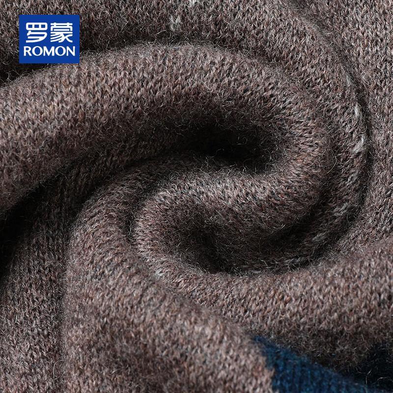 ROMON Men's V-Neck Pure Wool Sweater Vest
