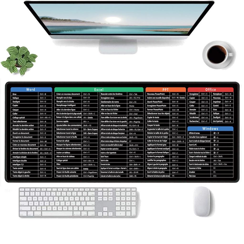 Benutzerdefiniertes großes französisch-englisch-russisches Mauspade für Notebooks