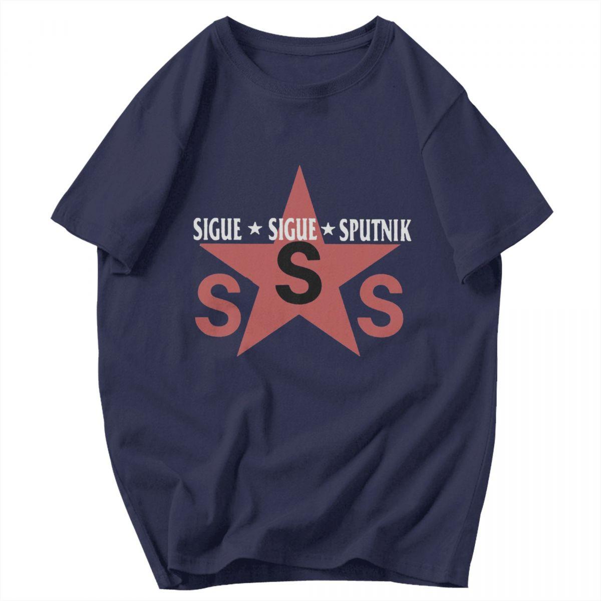 

Men T Shirt Sigue Sigue Sputnik 1986 Electronic Band Awesome Pops Y2K Graphic Short Sleeve Unisex Tops T Shirts 4XL