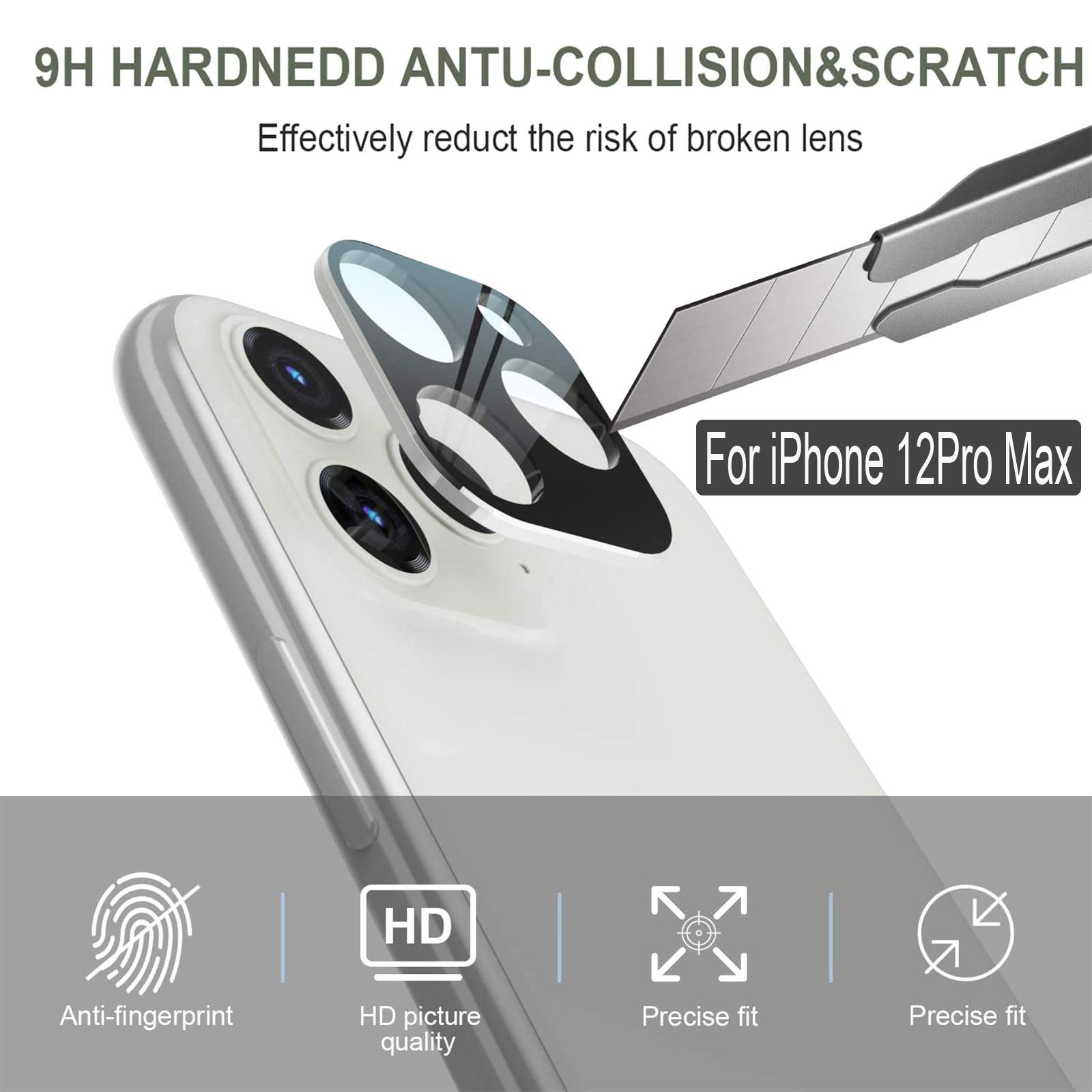 

(SU)Металлическая защита объектива задней камеры из закаленного стекла для 12Pro Max 6,7