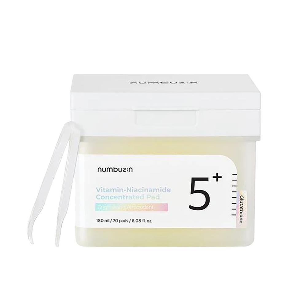 

Numbuzin No.5 Glutathione Vitamin-Niacinamide Concentrated Pad 70 Pads, Korean 70 pads