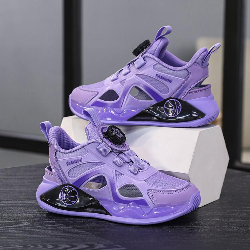 Children's sports shoes Boys' mesh shoes Breathable medium and large children's soft-soled lightweight running shoes Little girl Hollow casual c