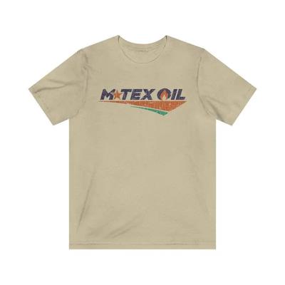 M Tex Oil Company 1985 Vintage Pánské Tričko