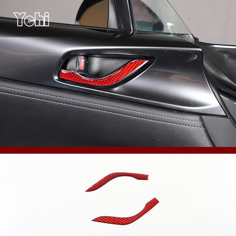 Red Soft Carbon Fiber For Mazda MX-5 NC 202016-2026 Car Center Control Interior Sticker Car Modification Accessories
