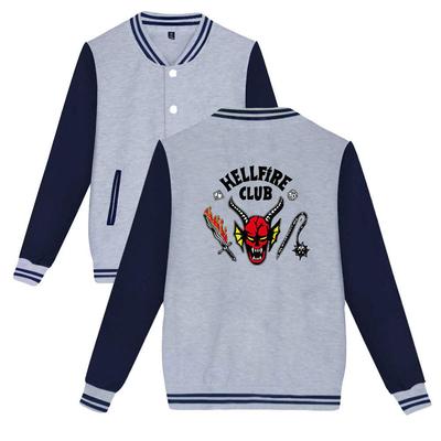 Fashion Unisex Hellfire Club Printed Sweatshirt Women/Men's Outdoor Sport Hoodie Jackets