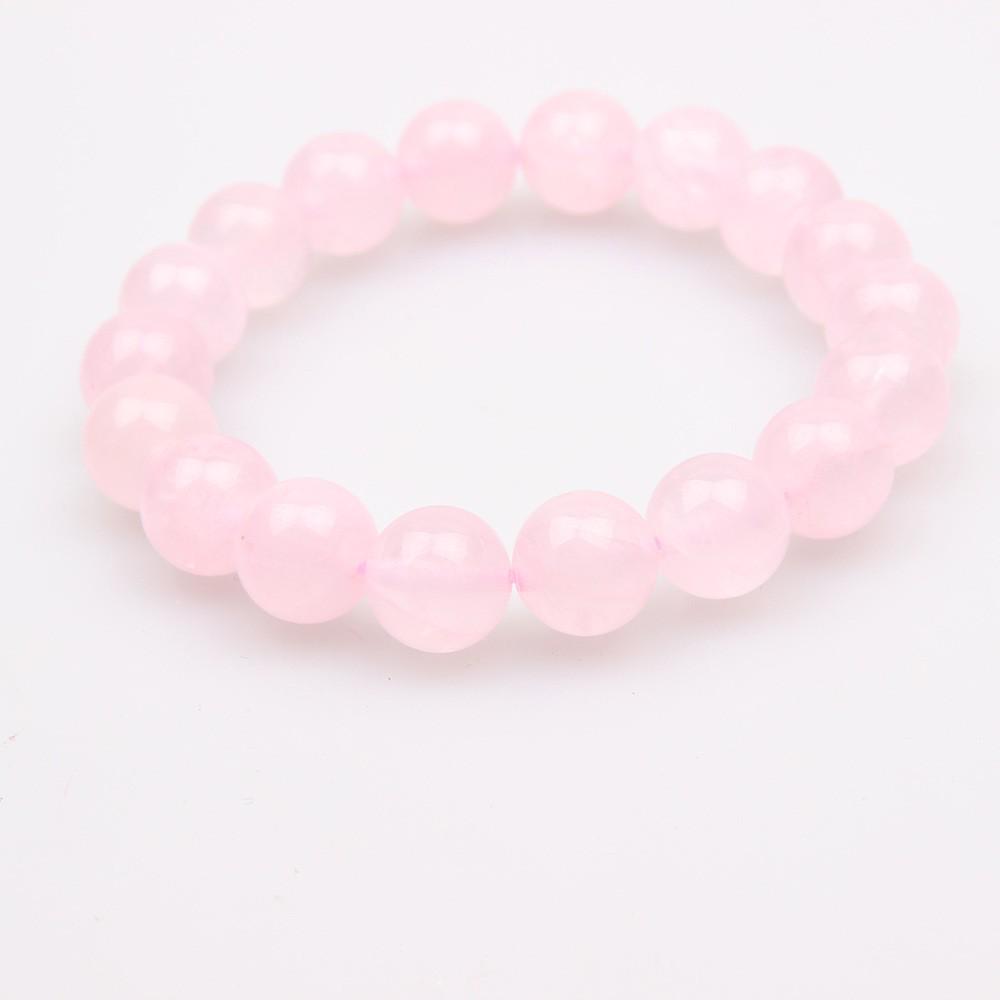 Red Agate Crystal Bracelet: Simple Round Beads, Couple Style Hand Jewelry