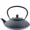 Cast Iron Kettle 1.25L Black Infuser With Strainer For Tea And Herbs