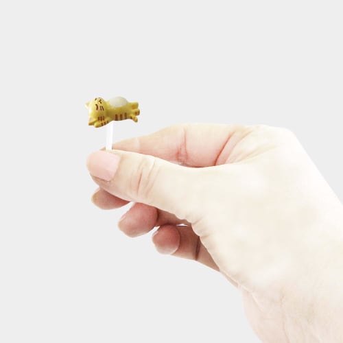 Torne Cat Picks (6-Pack) - Cute Cat-Shaped Picks for Lunch Boxes (P-3637)