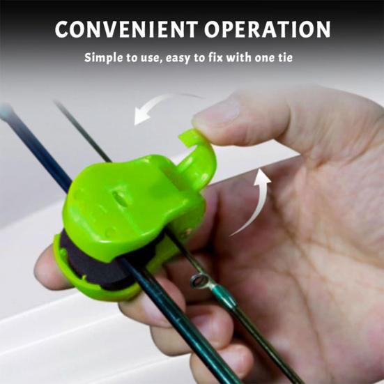 4/8Pcs Fishing Pole Holder Durable Construction Compact Portable Multifunctional Elastic Fishing Rod Holder Strap Fishing Accessories