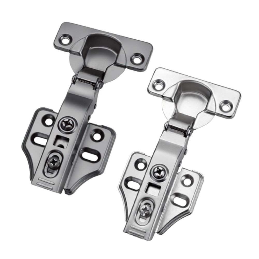 Stainless Steel Cabinet Door Hinges Soft Close Quiet with Screws Concealed Hinges Wardrobe Door Furniture