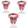 Fashion Christmas Necklace Safety Buckle Dog Bell Pet Bowknot Cat Kitten Collar Christmas Dog Bows