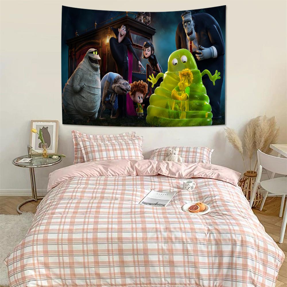 Anime Hotel Transylvania Appeso Arazzo Boemo Arazzi da Parete Boemi Mandala Kawaii Decorazione Stanza