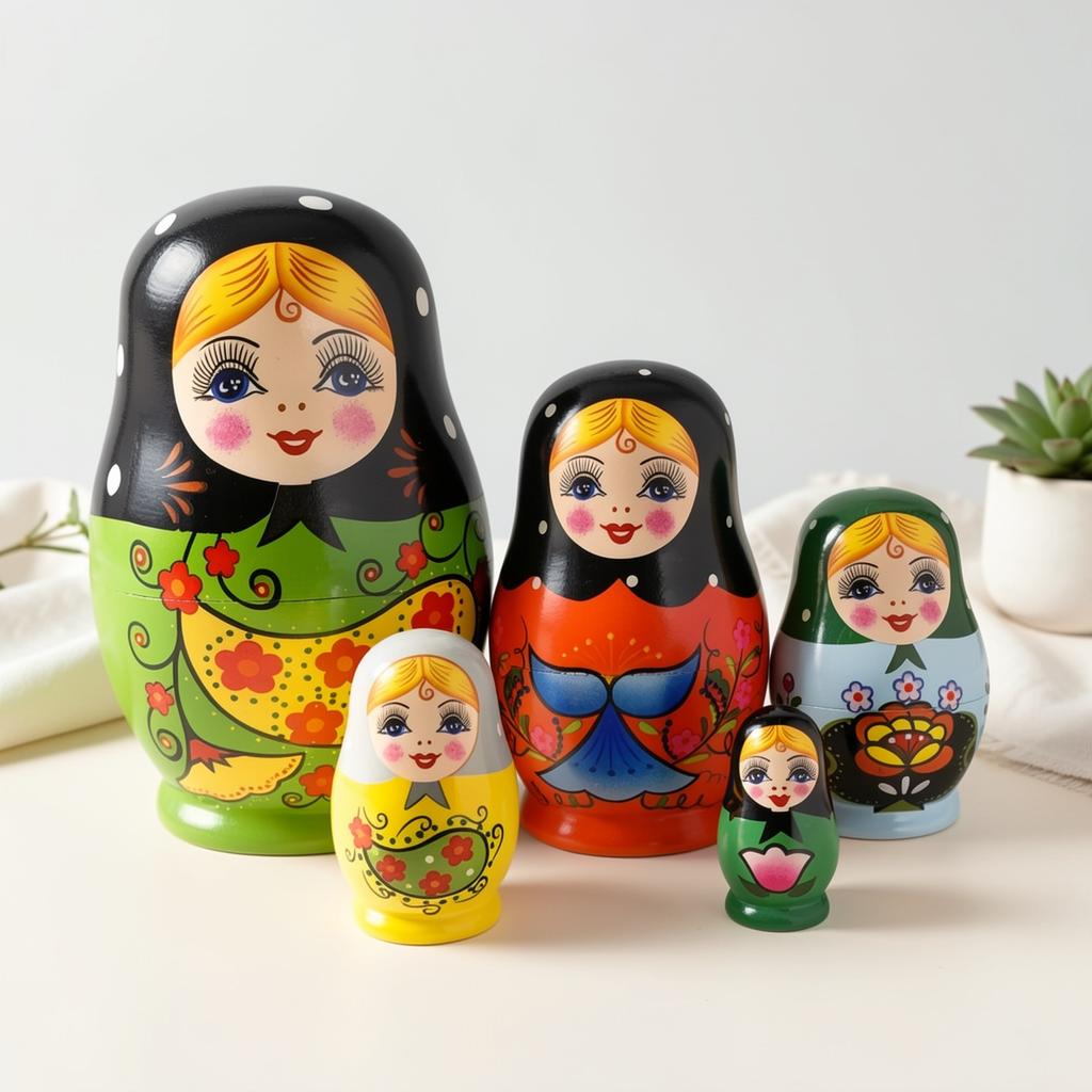 Russian Nesting Doll Wooden-Christmas,birthdays,resurrection other holidays children's toys- friends, family holiday gifts - home, offices,ornaments
