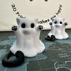 Mini-Kätzchen-Geister-Ornamente Angst vor Niedlichkeit Desktop-Atmosphäre Halloween-Gefühl Sende Freundin Katzen-Geschenk Heimdekoration Bastelarbeiten