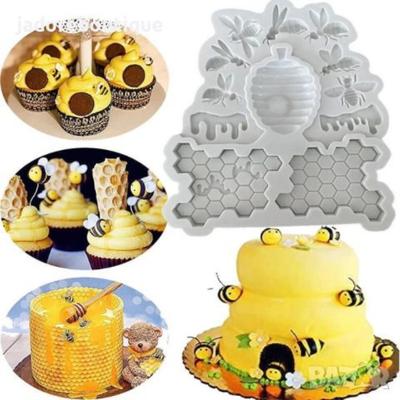 Bienenwaben Silikonform für Resin Seife Kerzenherstellung Antihaft Flexible Form zum Backen Schokolade Dessert Dekoration