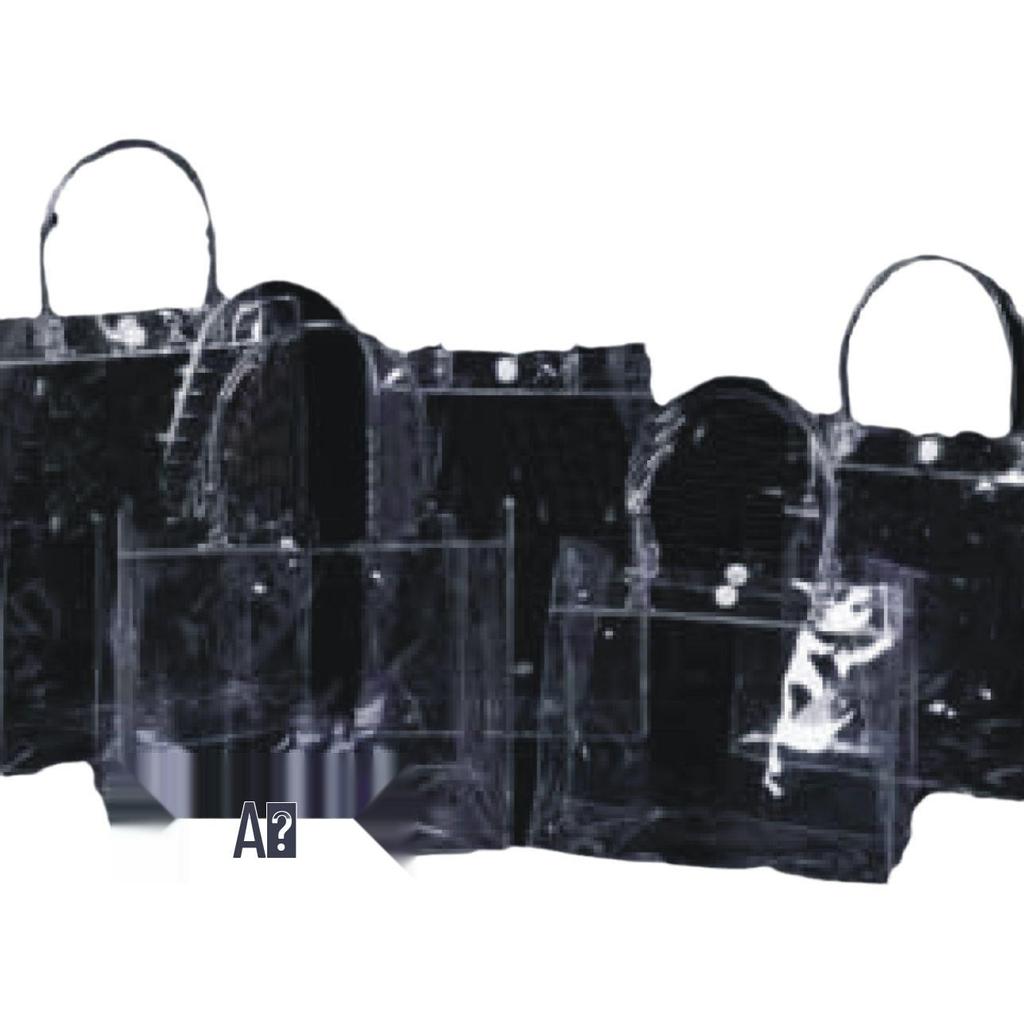 Clear PVC Tote Bag - Customizable Flower Souvenir Gift Bag