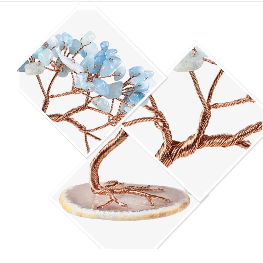 Crystal Money Tree Prosperity Ornament Fortune for Wedding Livingroom Home