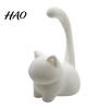 Decorative Cat Figurine Cute Ring Holder, Minimalist Stand for Bedroom Dressing Desktop Jewelry Display Tray Table, Sitting Organizer Rings