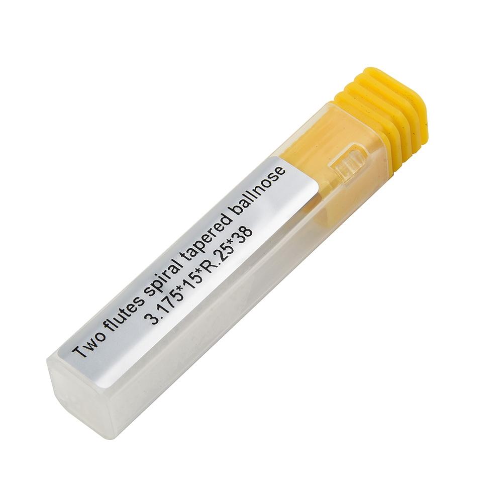 Metalworking End Mill Ball Nose Tungsten Carbide R0.25-D1/8-TiAlN Cast steel