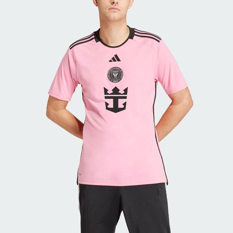 Adidas Inter Miami CF 24/25 Home Stadium Jersey AEROREADY Easy Pink Men IU0190