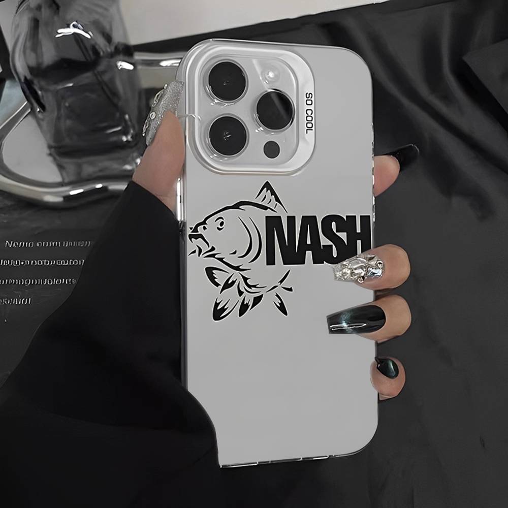 N-Nashs Fishing Logo Phone Case For IPhone 17 16 Plus Pro Max 15 14 13 12 11 Matte Colorful Covers