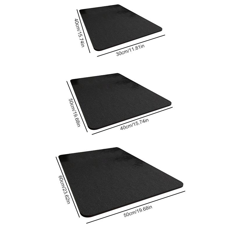 Kitchen Draining Mat Kitchen Quick-Drying Absorbent Mat Kitchen Tableware Drying Mat Oil-Resistant Kitchen Supplies 40*50Cm