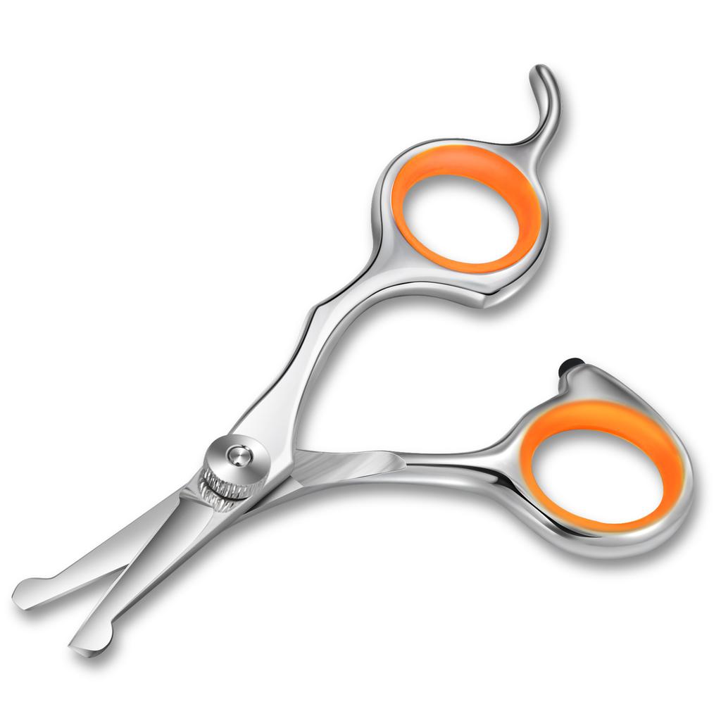 Pet Hair Scissors Animal Cutting Feet Ear Eye Hair Trimming Grooming Stainless-steel Dog Scissors Pets Shears Practical Household Product