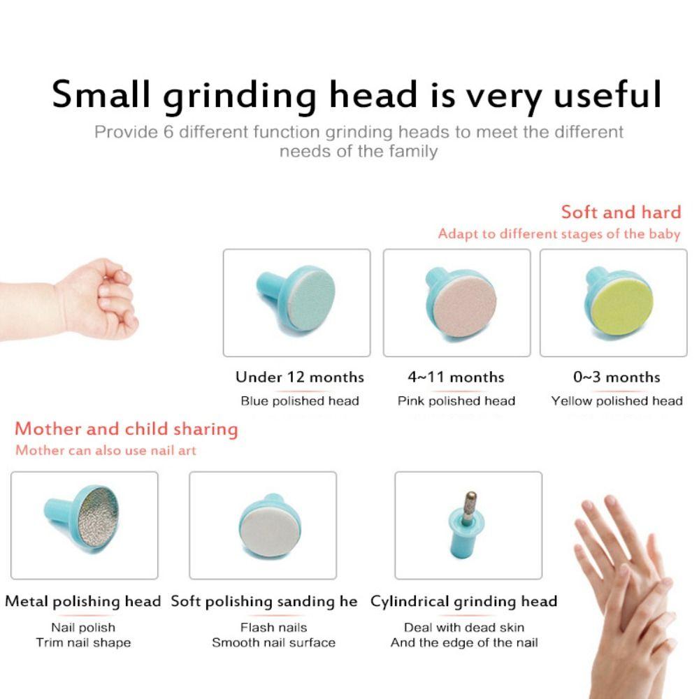 Multifunction Electric Baby Nail Trimmer Anti-scratch Baby Nail Care Equipment Infants