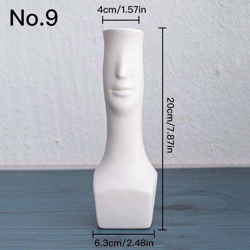 

Креативная ваза для тела, керамическая гидропонная ваза, цветочная композиция, домашний декор, настольные художественные украшения, украшение для сада No.9