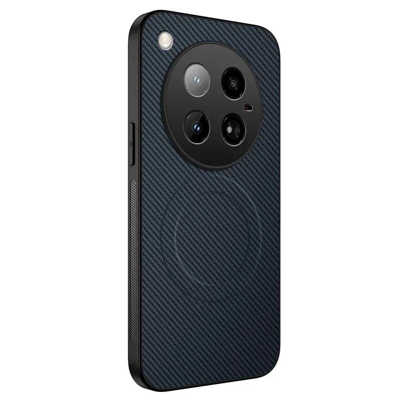 Magnetic Silicone Case For Infinix Zero 30 40 4G 5G Wireless Charging Carbon Fiber PU Leather Anti-Drop Soft Cover Phone Cases