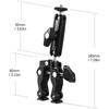 Multi functional Clamp Bicycle Handlebar Adapter Mount Ball Mount Clamp Dual 360 degrees Rotatable Ballhead 1.5kg