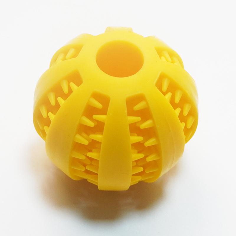 Puppy Teething Chew Clean Toy Balls Interactive Dog Treat Dispensing Ball Rubber Small Pet Enrichment Brain Stimulating Games