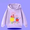Peppa Pig children's hooded sweatshirt for boys, girls, casual wear, 2026 new style, cartoon print on the shirt