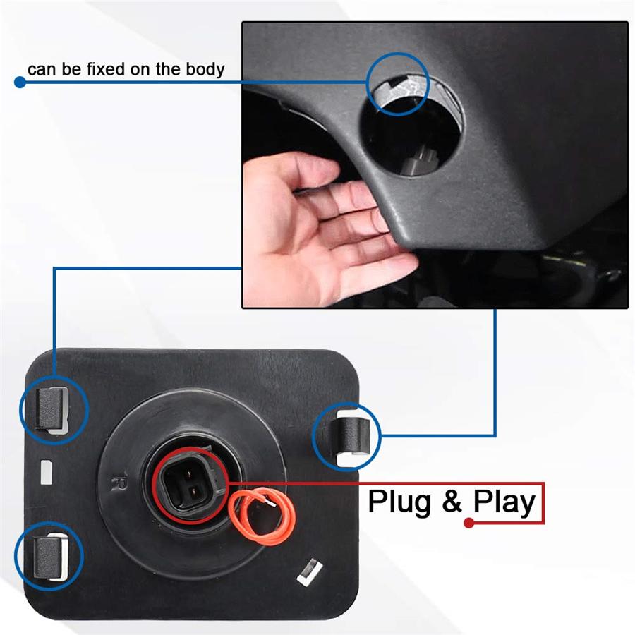 2pcs Front Fender Side Marker Led Light Angel Eye For Jeep Wrangler JK 2007-2017