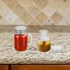6pcs Clear Glass Mason Jars With Handle Lid Glass Storage Bottles Jar For Beverage Juice Drink Dessert Jam Airtight Sealing